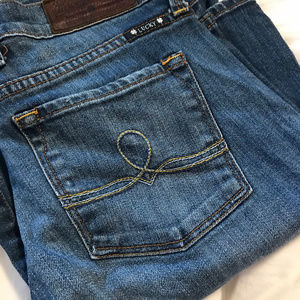 Long Lucky Brand Sofia Boot Jeans